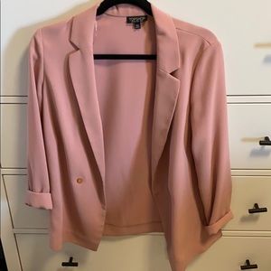 Topshop Pink Lightweight Blazer